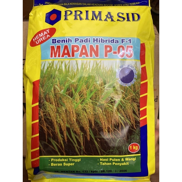BIBIT PADI PRIMASID MAPAN-05 Hibrida F-1