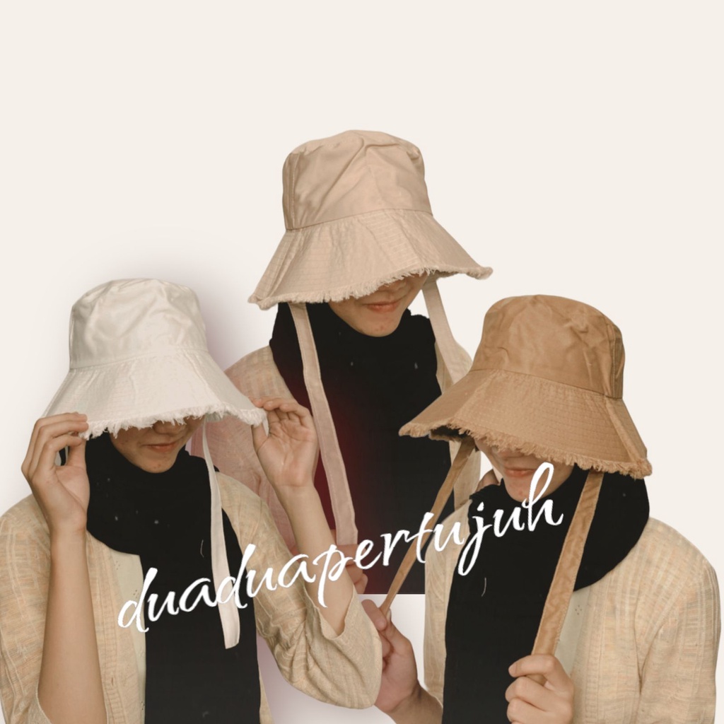 BUCKET HAT RAWIS BUCKET HAT RUMBAI BUCKET LEBAR RAWIS TALI BUCKET WIDE TALI