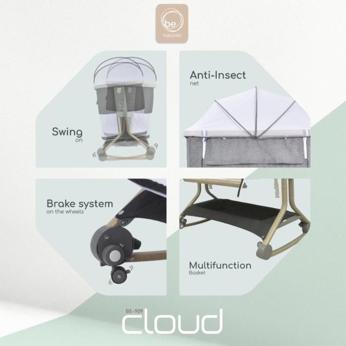 Box Babyelle Cloud Be 909 Tempat Tidur Bayi