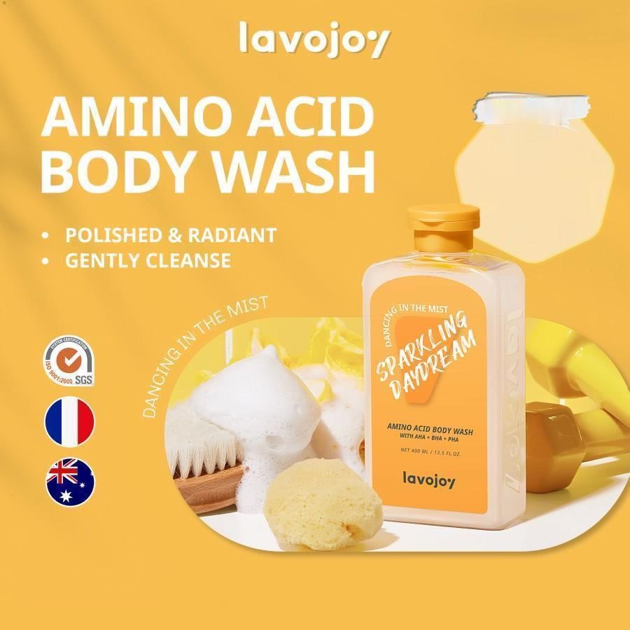 ★ BB ★ LVJ Lavojoy Sparkling Daydream Body Wash 30ml - 400ml | Dancing In The Mist - Summertrain | Sabun Mandi | AHA | Salicylic Acid | Rosemary | Sabun Jerawat