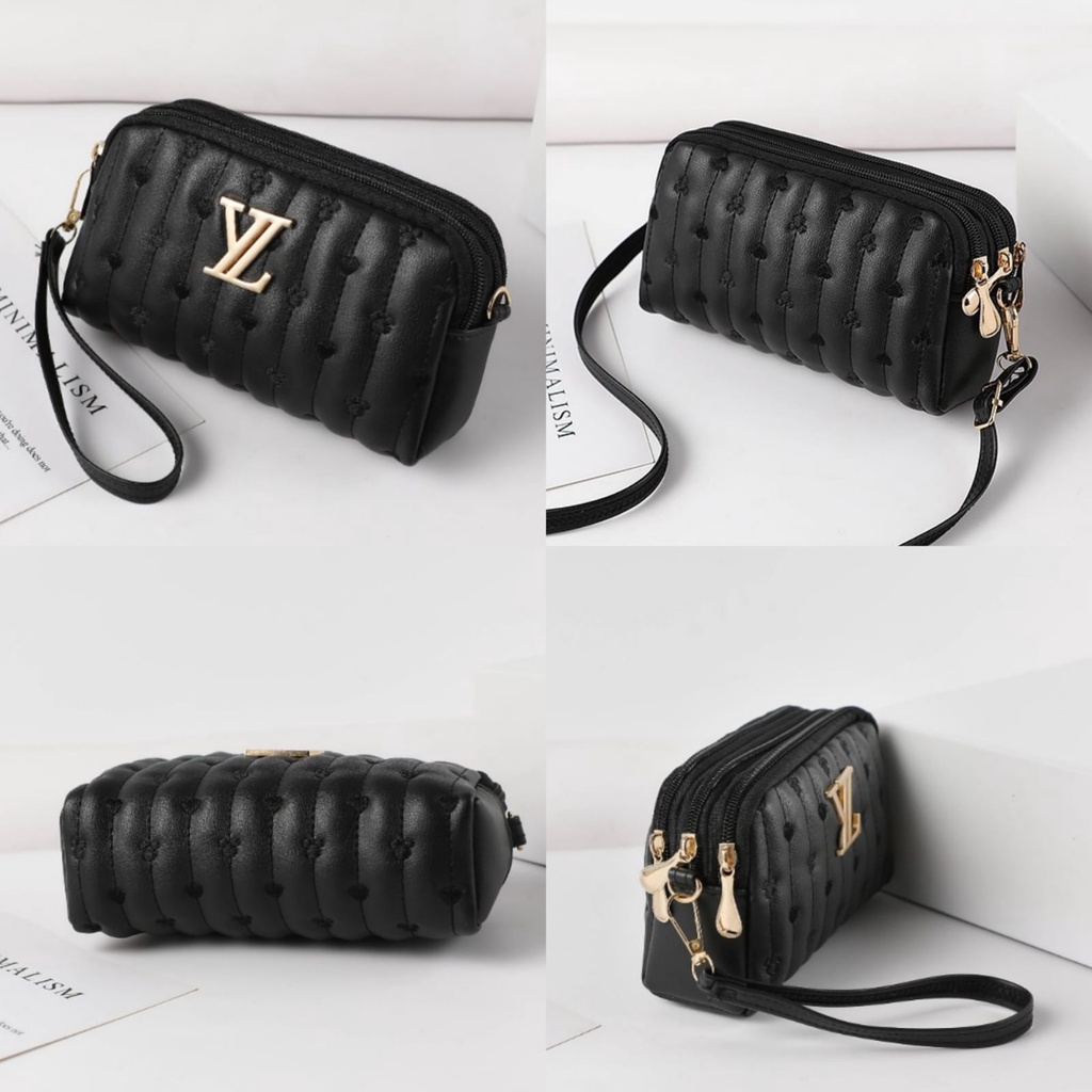TAS SELEMPANG WANITA PESTA BRANDED KULIT HITAM LEABIA TA678B5 IMPORT SLINGBAG KOREA SHOULDER BAG WOMEN FASHION REMAJA KEKINIAN PREMIUM BATAM SIMPLE CASUAL CEWEK MURAH