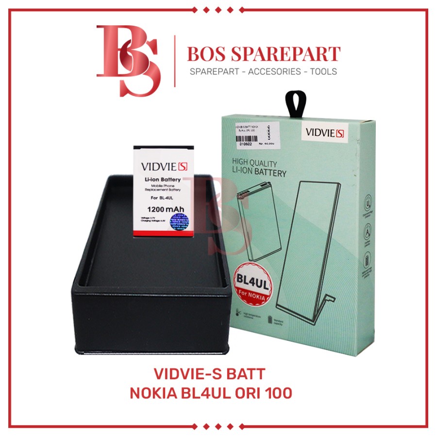 VIDVIE-S BATERAI NOKIA BL4UL ORIGINAL 100 / BATTERY / BATRE