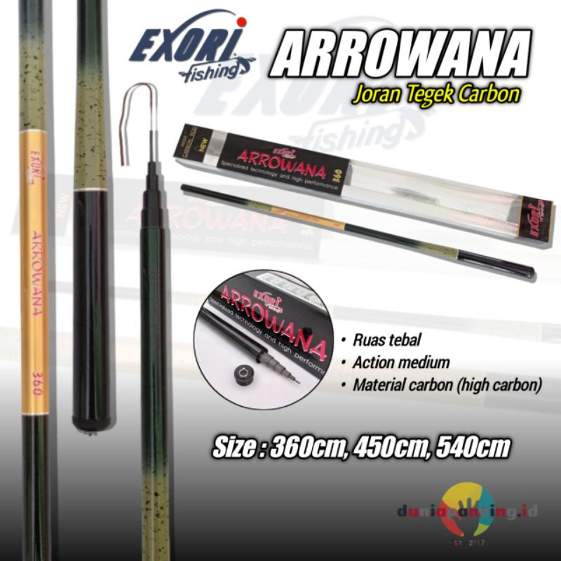 Joran tegek exori arrowana 360 450 540 high carbon
