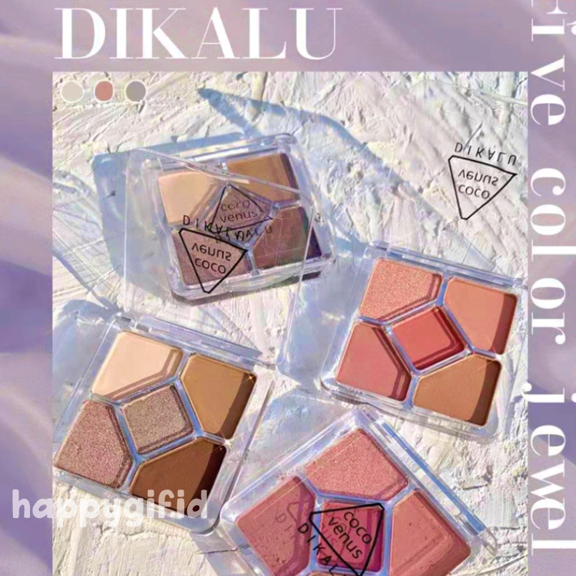 DIKALU Korean Eyeshadow 5 Warna Waterproof Pallete Matte Palet XX077