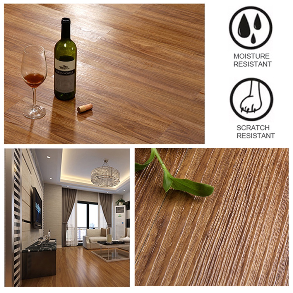 Stiker Vinly Lantai Kayu Simple Elegant Stiker Vinyl Motif Kayu Waterproof Stiker Vinyl Murah Premium