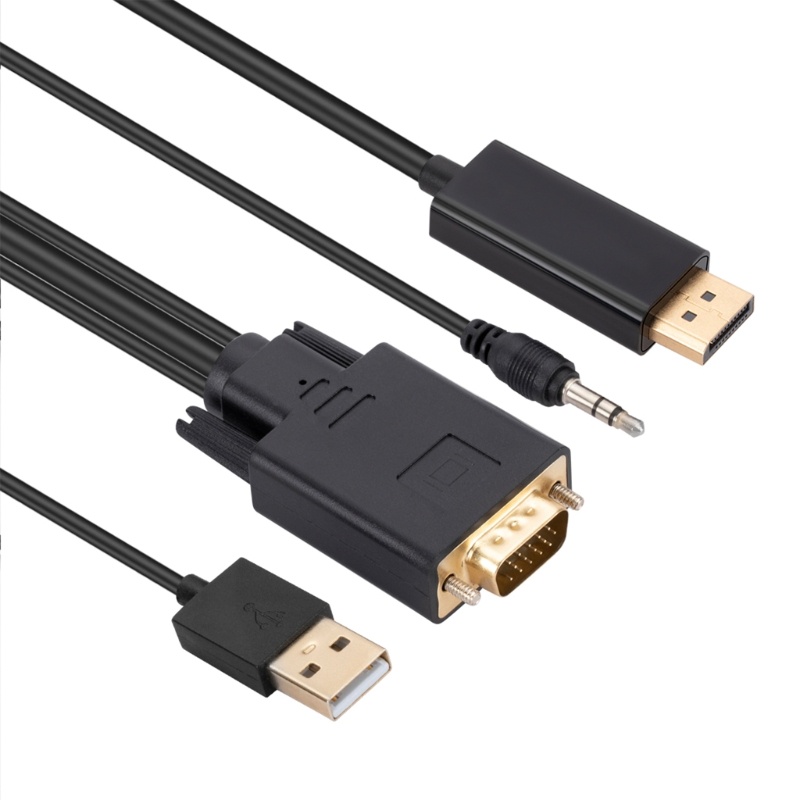 Zzz Kabel Transmisi DisplayPort VGA Ke DP Panjang 6ft / 1.8m