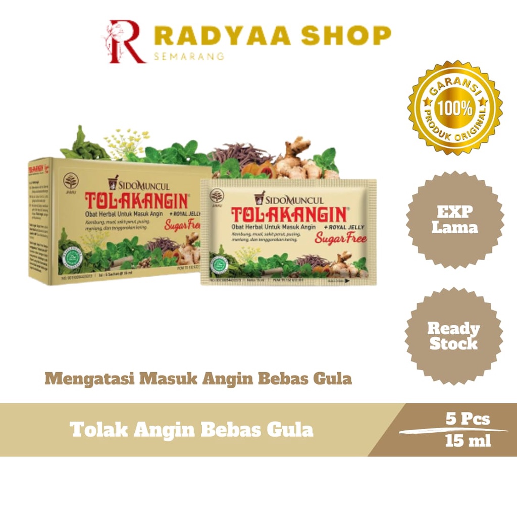 Minuman Herbal Tolak Angin Bebas Gula Tolak Angin Sugar Free Sido Muncul