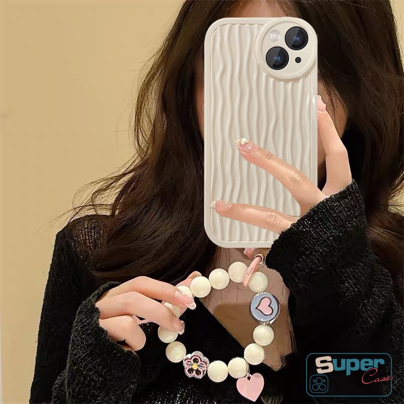 Soft Case Motif Kartun Dengan Gelang Untuk iPhone 11 12 13 14 Pro MAX XR 7 8 14 Plus 7 Plus X XS MAX SE 2020