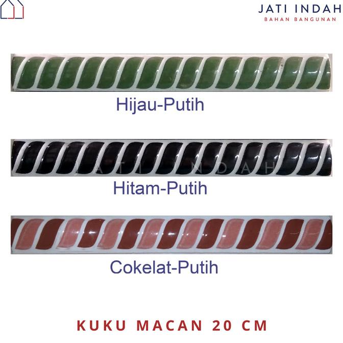 ] Kuku Macan 20 cm Ulir 2 Warna / Bon-bon Lis Pinggiran Keramik