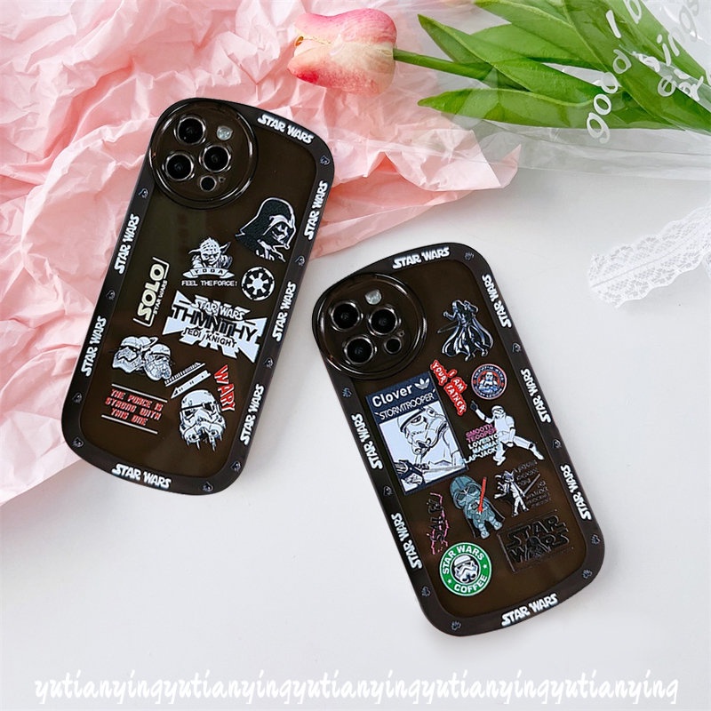 Soft Case TPU Motif Star Wars Untuk iPhone 7 8 Plus 11 13 12 Pro MAX XR 6 6s XS MAX X SE 2020