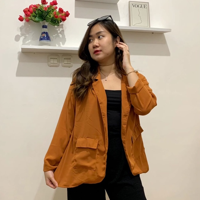 Blazer Kyota / Outer wanita pocket / Blazer wanita