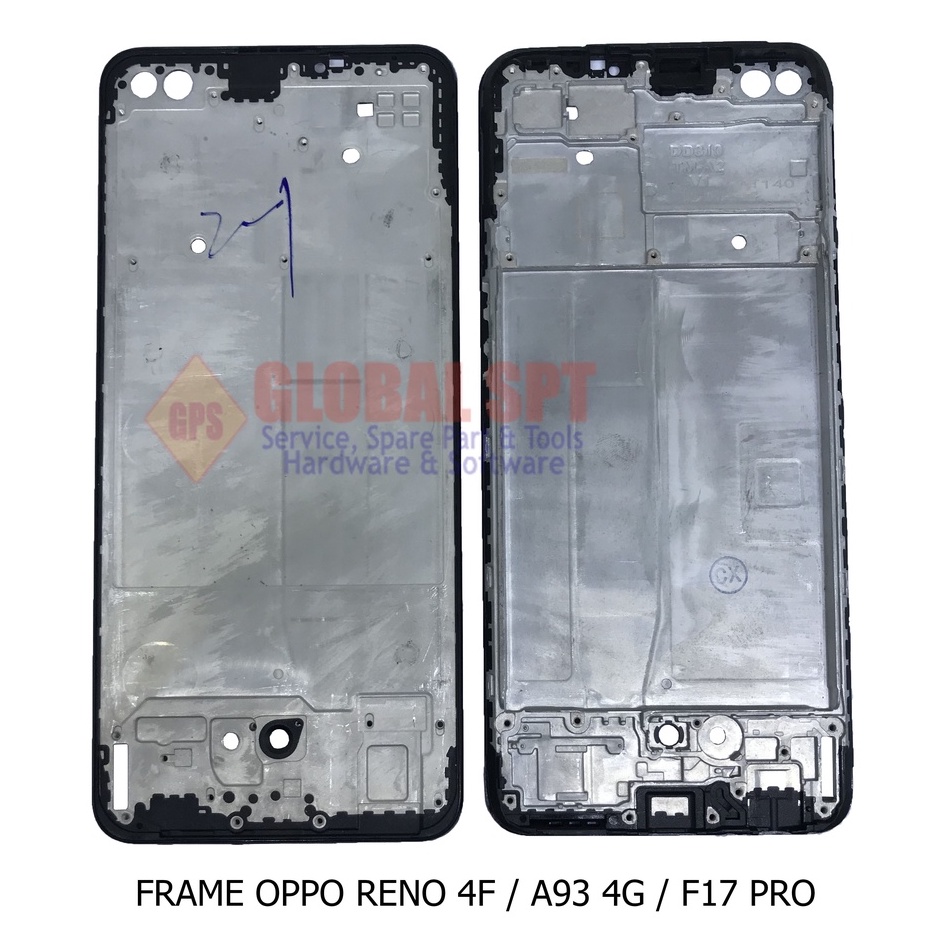 FRAME OPPO RENO 4F / BEZZEL MIDDLE A93 4G / TULANG TENGAH F17 PRO