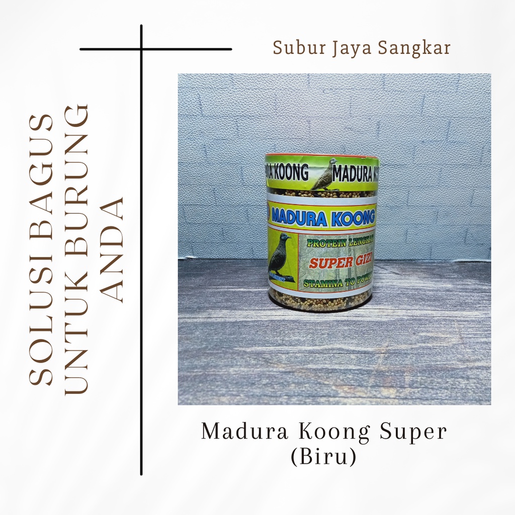 Pakan kutut madura koong / makanan burung perkutut / madura koong biru / madura koong black