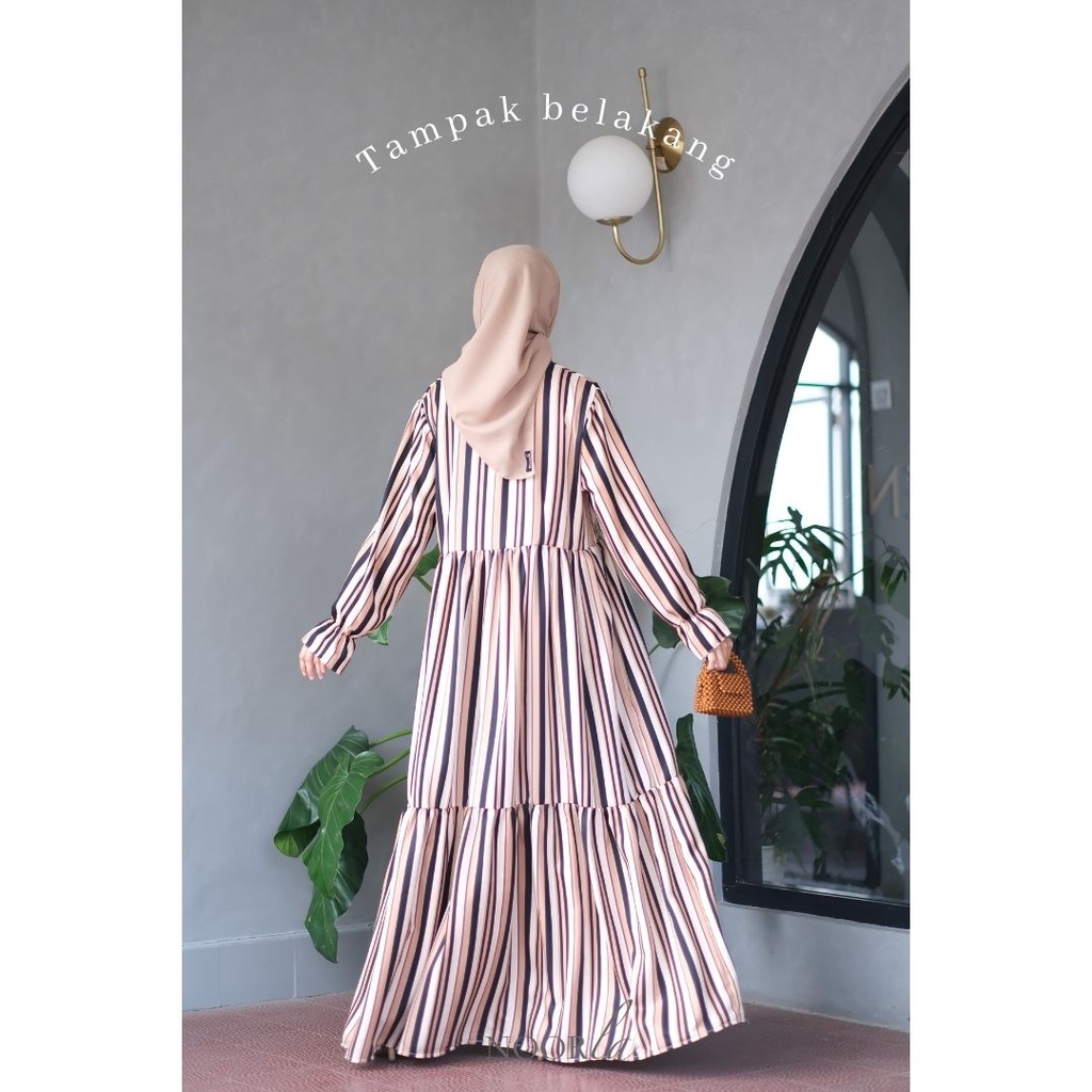 NOORLA - CALLA GAMIS GARIS BUSUI / MAXI DRESS BUMIL FRIENDLY