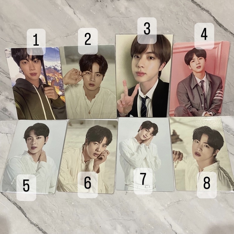 Official BTS Jin Seokjin PC mini Photocard mpc ptd lys swz dalmajung little wishes permission to dan