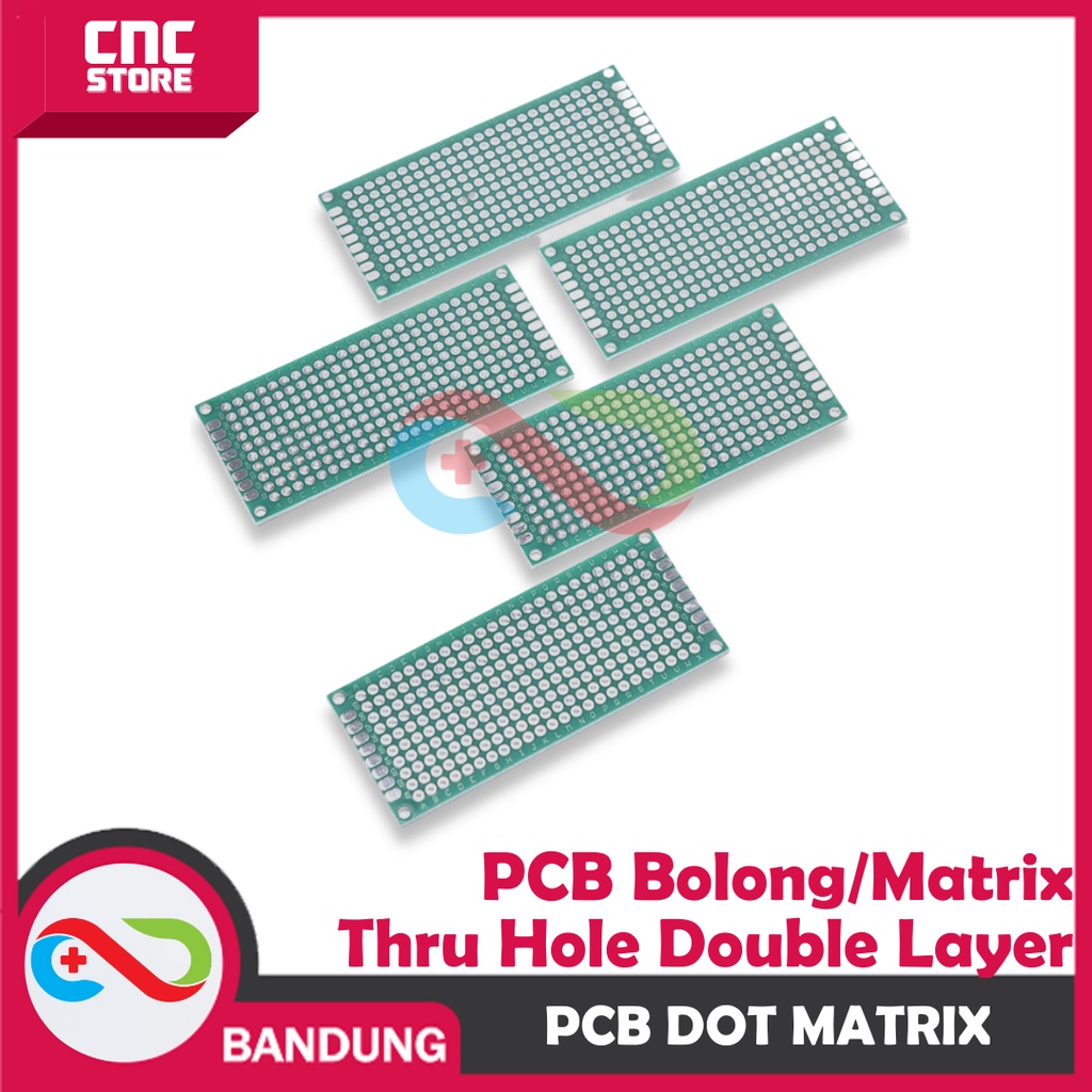 PCB DOT MATRIX THRU HOLE DOUBLE LAYER 3X7CM 3*7CM