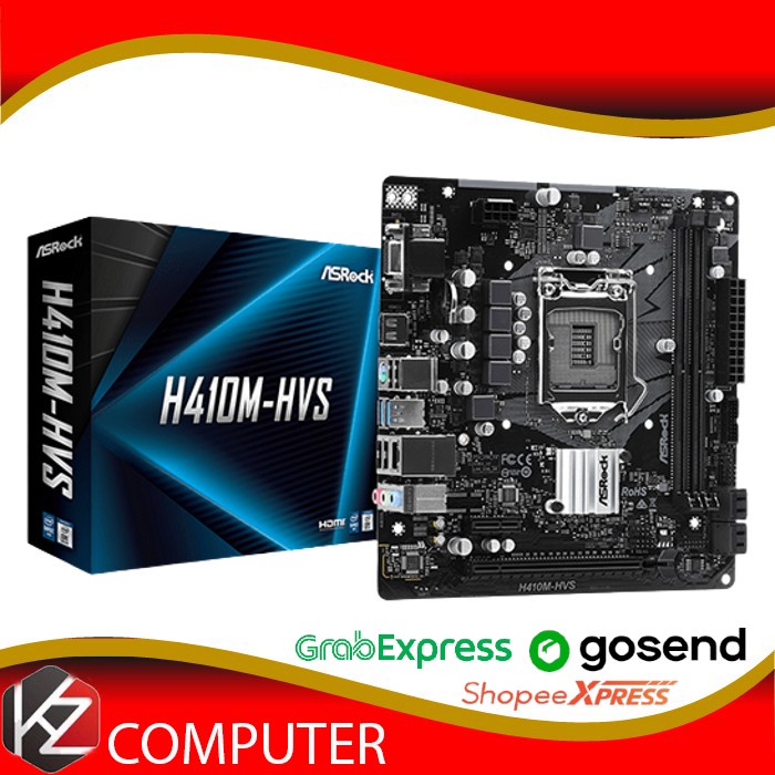 ASRock H410M-HVS (LGA1200, H410, DDR4, USB3.2, SATA3)