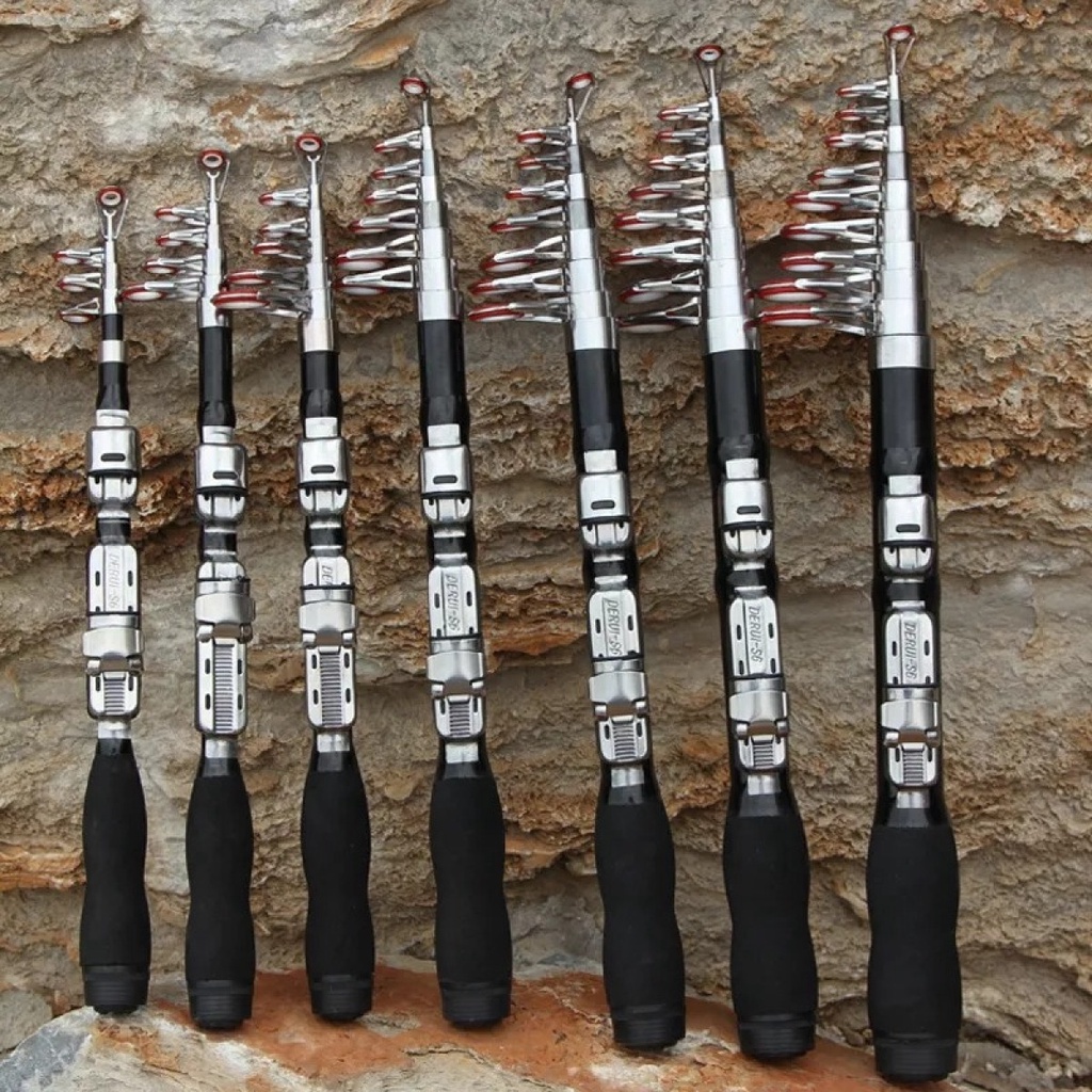 OMGA Joran Pancing Antena Karbon Fiber Portable Telescopic