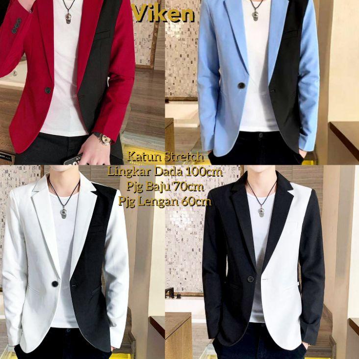 Langsung Atc BPS Blazer Jas Pria VIKEN Baju Pakaian Blazer Cowok Keren Jas Pria Model Korea Korean P