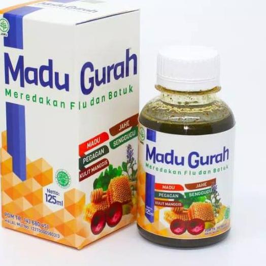 

READY ✅Madu Gurah Obat Herbal Flu Batuk Tenggorokan BPOM POM 125 ml Naturafit promo jual harga murah|KD1