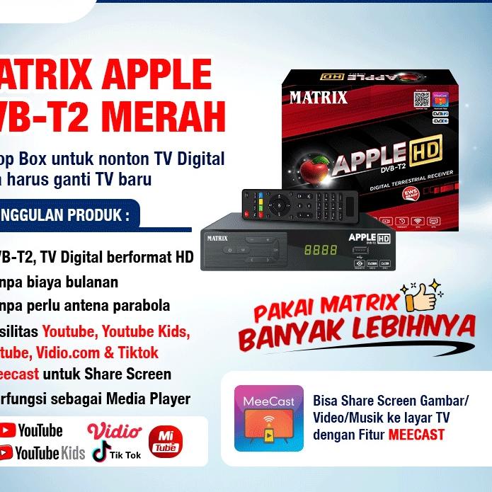 *Paling Laku* SET TOP BOX TV DIGITAL DVB T2 HD EWS / SET TOP BOX TV DIGITAL MATRIX / ALAT TV DIGITAL SET TOP BOX / STB TV DIGITAL MATRIX / SET TOP BOX DIGITAL / SET BOX TV / SET BOX TV DIGITAL / SET BOX / SET BOX TV DIGITAL RECEIVER TV / STB APPLE MATRIX