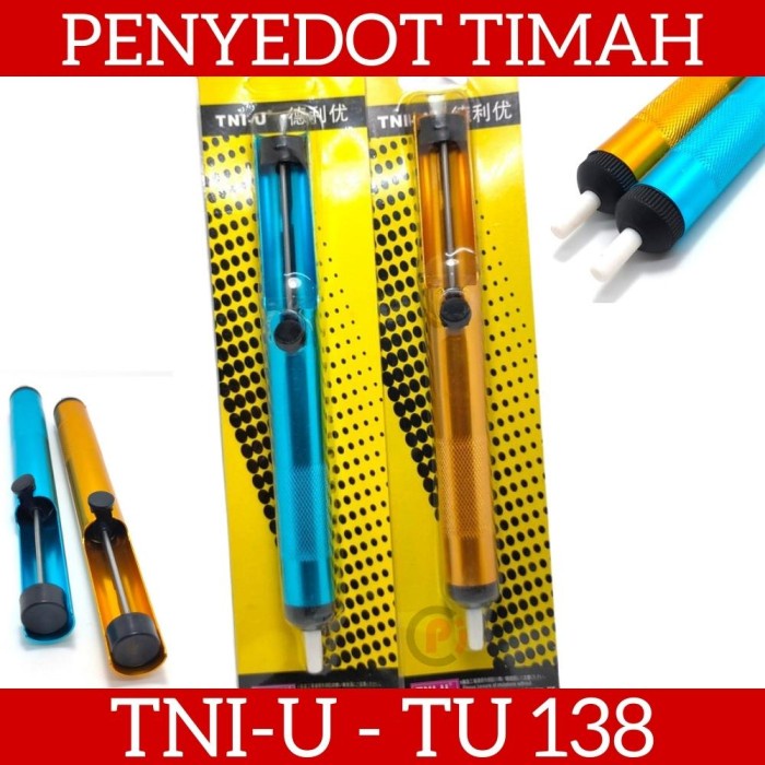 Original TNI U TU 135A Penyedot Timah Solder Desoldering Pump