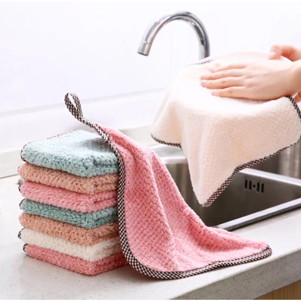 Kain Lap Handuk / Gantung / Hand Towel Microfiber Serbaguna