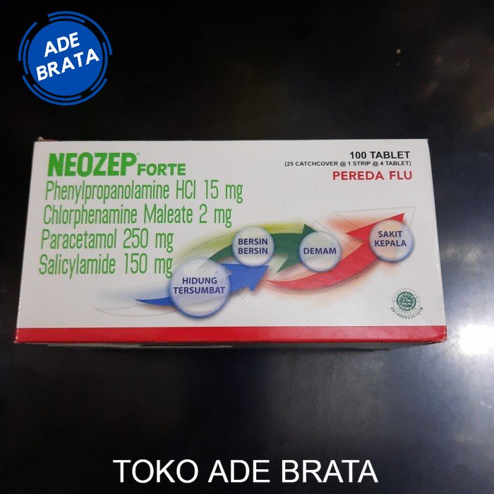 neozep forte 1 box isi 25 strip x 4 tablet