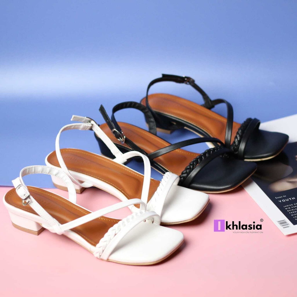 Sandal Wanita Heels Kepang Denaya 3cm HT24