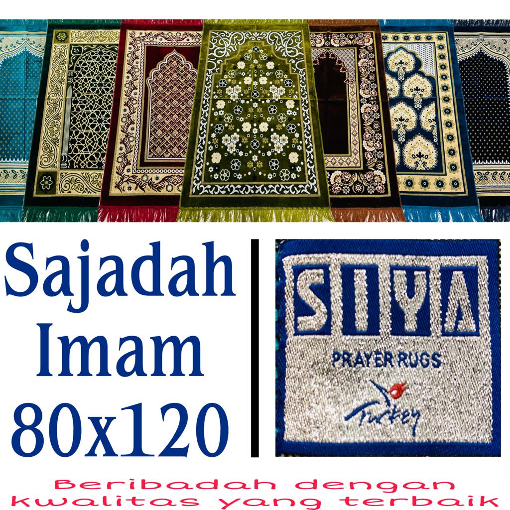 Sajadah Bulu Halus SIYA uk JUMBO 80 x 120cm / Sajadah Imam