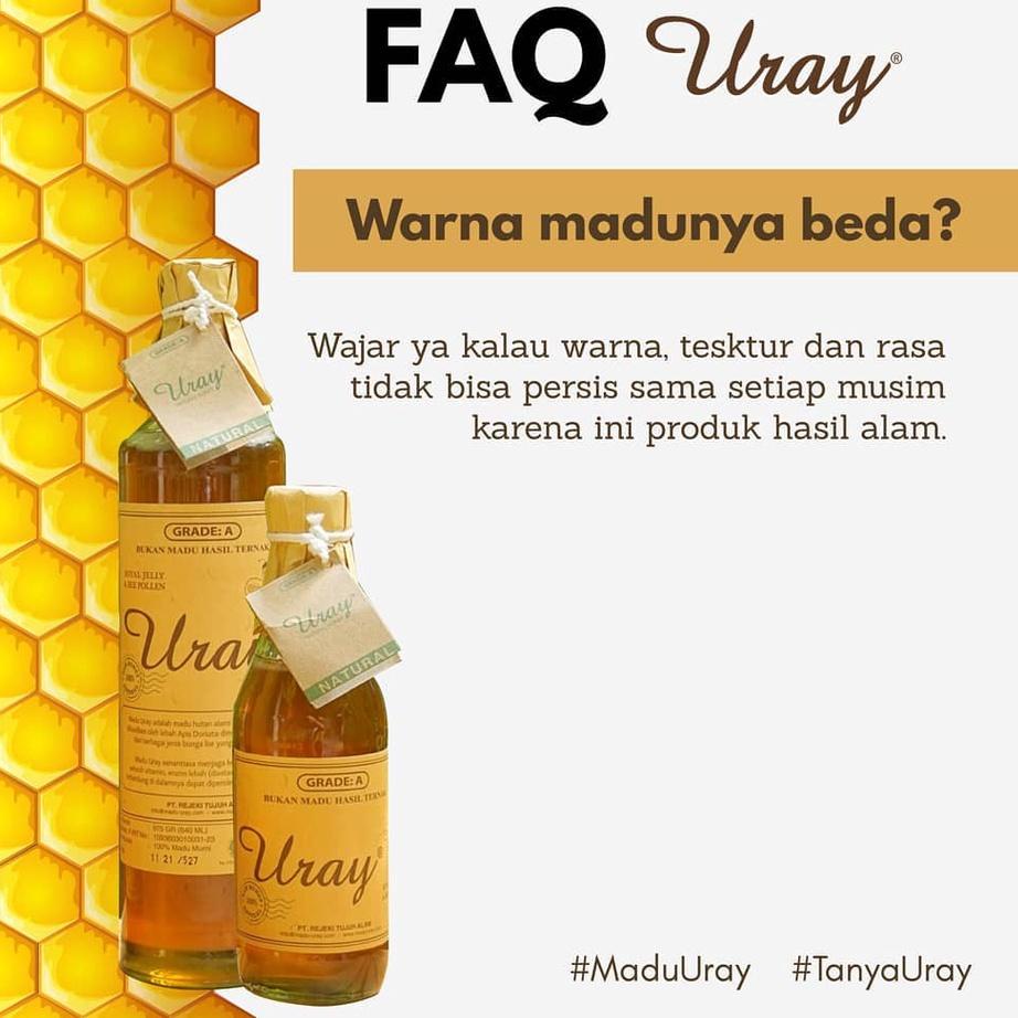 

TRC1h1Gv--Madu Uray 450 gr Natural Raw Honey Madu Mentah Lebah Hutan Murni Organik