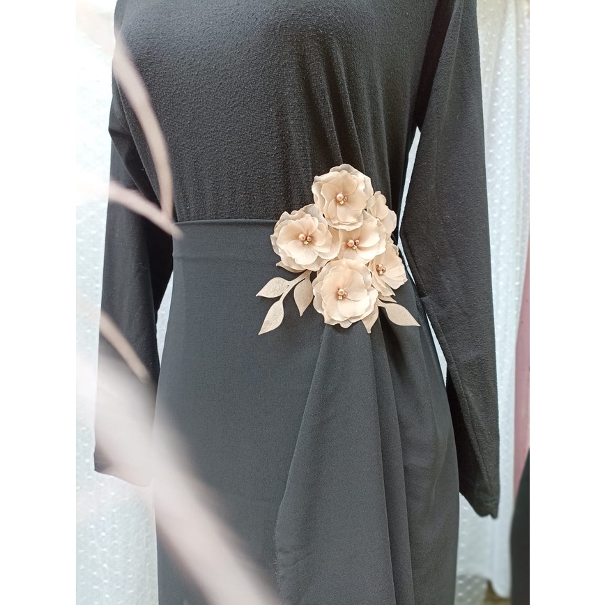 kembang widodari/bung payet/bunga 3d/jahit/kebaya/brukat
