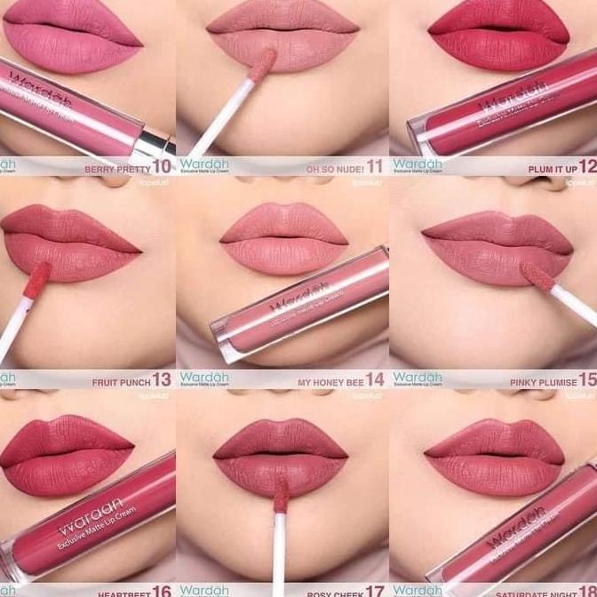 Pesan sekarang--(COD) Lipcream Wardah Exlusive Matte (Promo besar ) termurah - LIPCREAM WARDAH - War