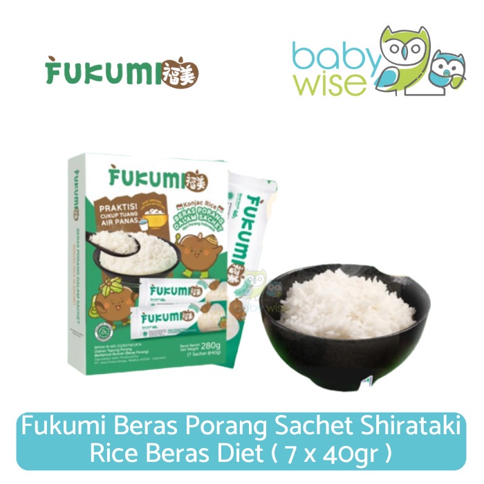 

Fukumi Beras Porang Sachet Shirataki Rice Beras Diet ( 7 x 40gr )