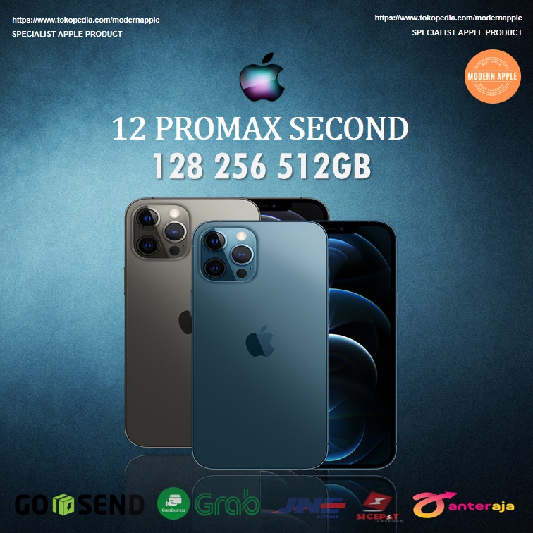 iPhone 12 Pro max 128Gb 256Gb 512Gb Second - 128GB, Blue
