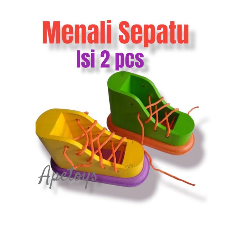 Ape TK/Paud Menali Sepatu_Mainan Edukatif