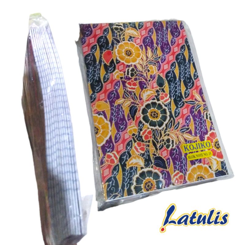 

Blocknote garis kojiko sampul batik