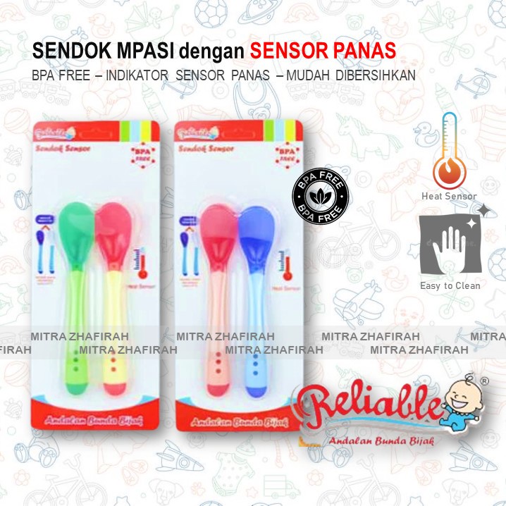 ✅MZ✅ Sendok Sensor Baby Safe isi 2pcs | Sendok Sensor DODO isi 2pcs | Sendok MPASI dengan Sensor Panas isi 2pcs