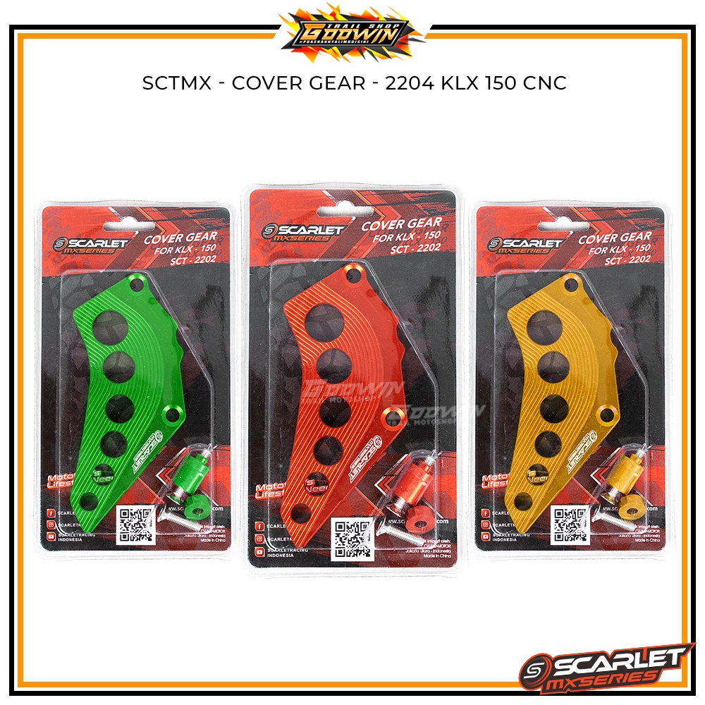 Brake Level Tuas Rem Gear Lever Shift Tuas Persneling Cover Gear Rantai Chain Stabilizer Footsteps Trail Pijakan Kaki Handle Grab Handle SCARLET MX KLX 150
