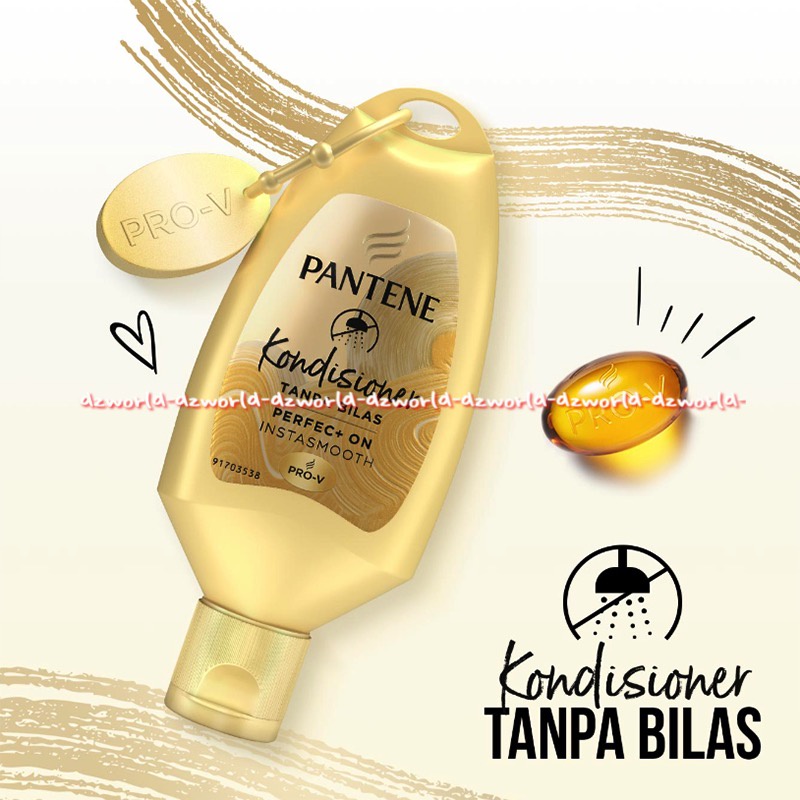 Pantene Konditioner Tanpa Bilas Perfect On 40ml Instatsmooth Pentin Conditioner Tanpa Bilas Air Praktis Untuk Travelling Sehari Hari Model Gantungan