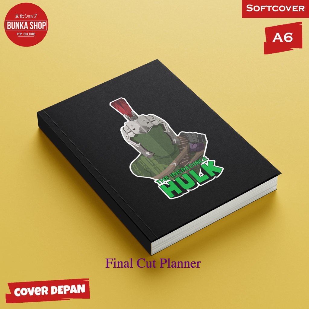 

Pocket Note Marvel Hulk Black Softcovre A6 Buku Tulis Catatan Notes Agenda Planner Jurnal planner