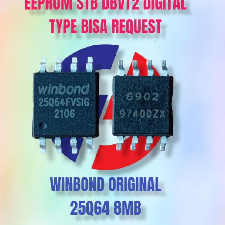 Harga Spesial EEPROM STB DVBT2 SETOBOX DIGITAL WINBOND 25Q64 8MB