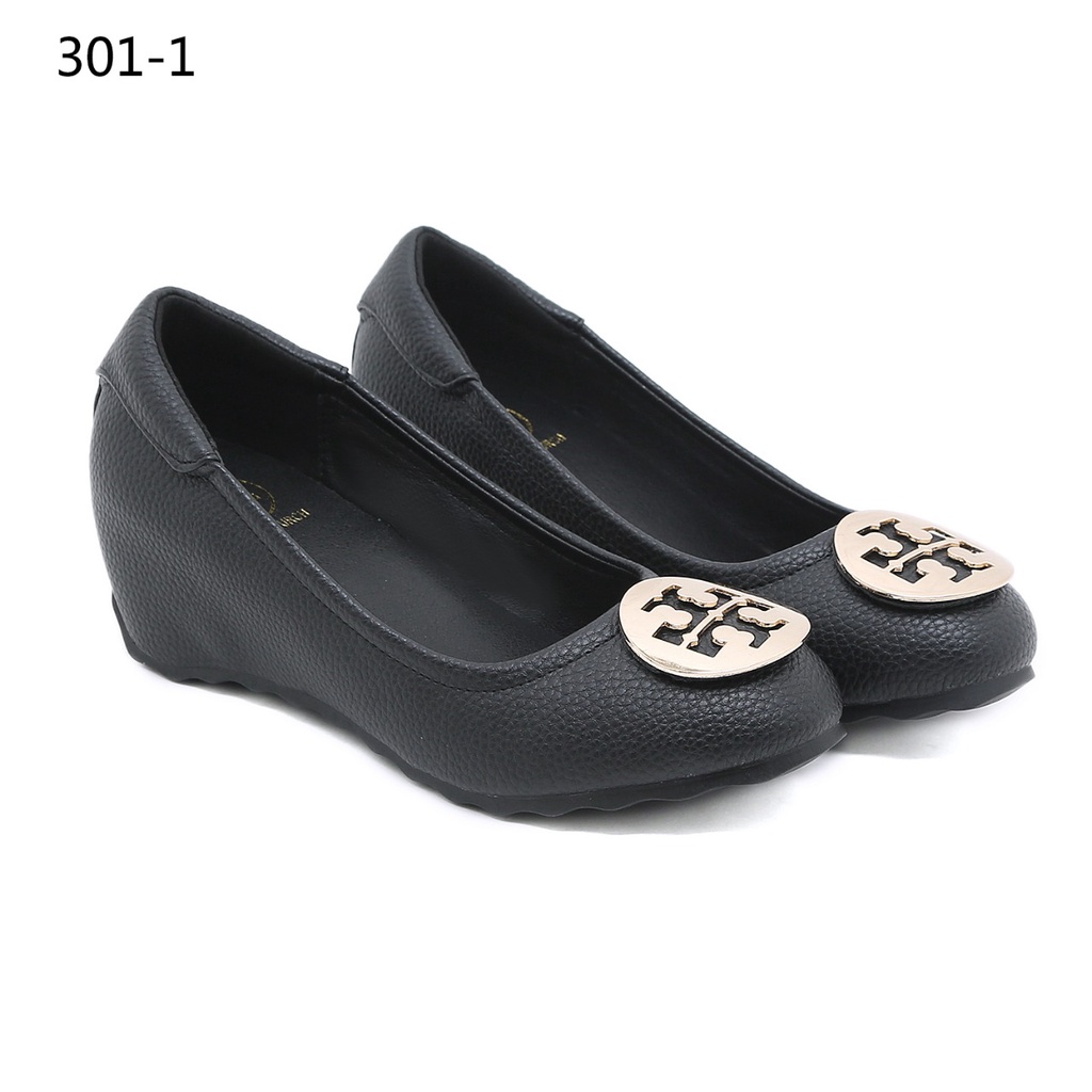 TB  Togo Leather Wedges Shoes 301-1