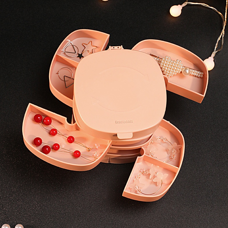 KPP2 Kotak Penyimpanan Perhiasan Premium Model Square Round Kalung Anting Cincin Gelang Storage Case Jewelry Display Box Set Pink Green nordic korea comparement slot akrilik elegan Grid Box Kecil Multi Slot Organizer