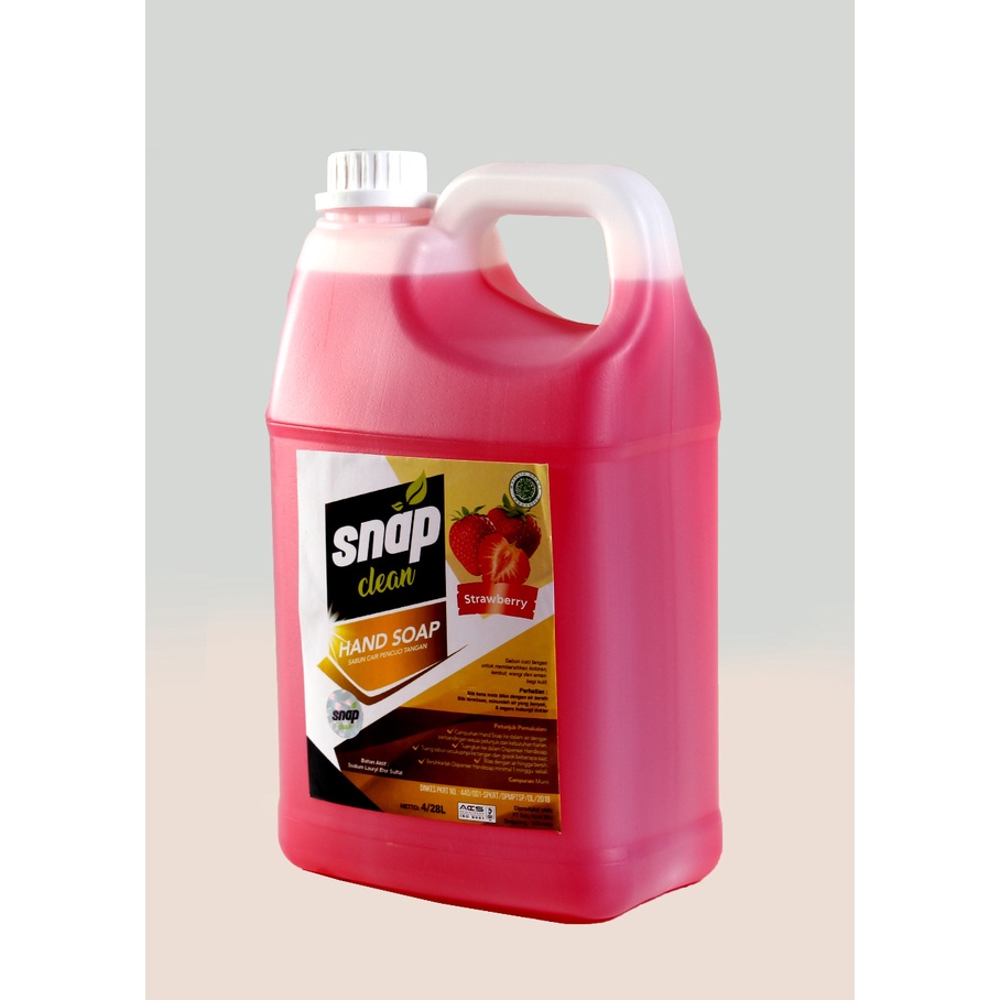 Sabun Cuci Tangan Hand Soap Handwash Snap Clean 4 Liter