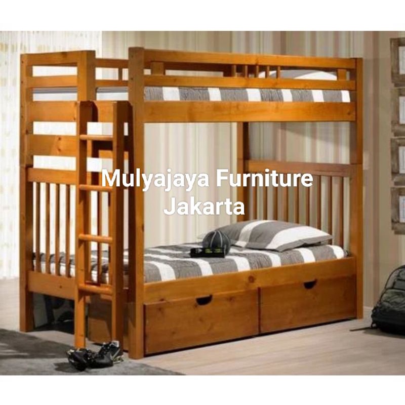 BUNK BED KAYU JATI BERKUALITAS
