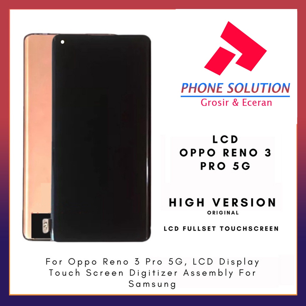 LCD Oppo Reno 3 Pro (5G) Fullset Touchscreen  // Supplier LCD Oppo - Garansi 1 Bulan