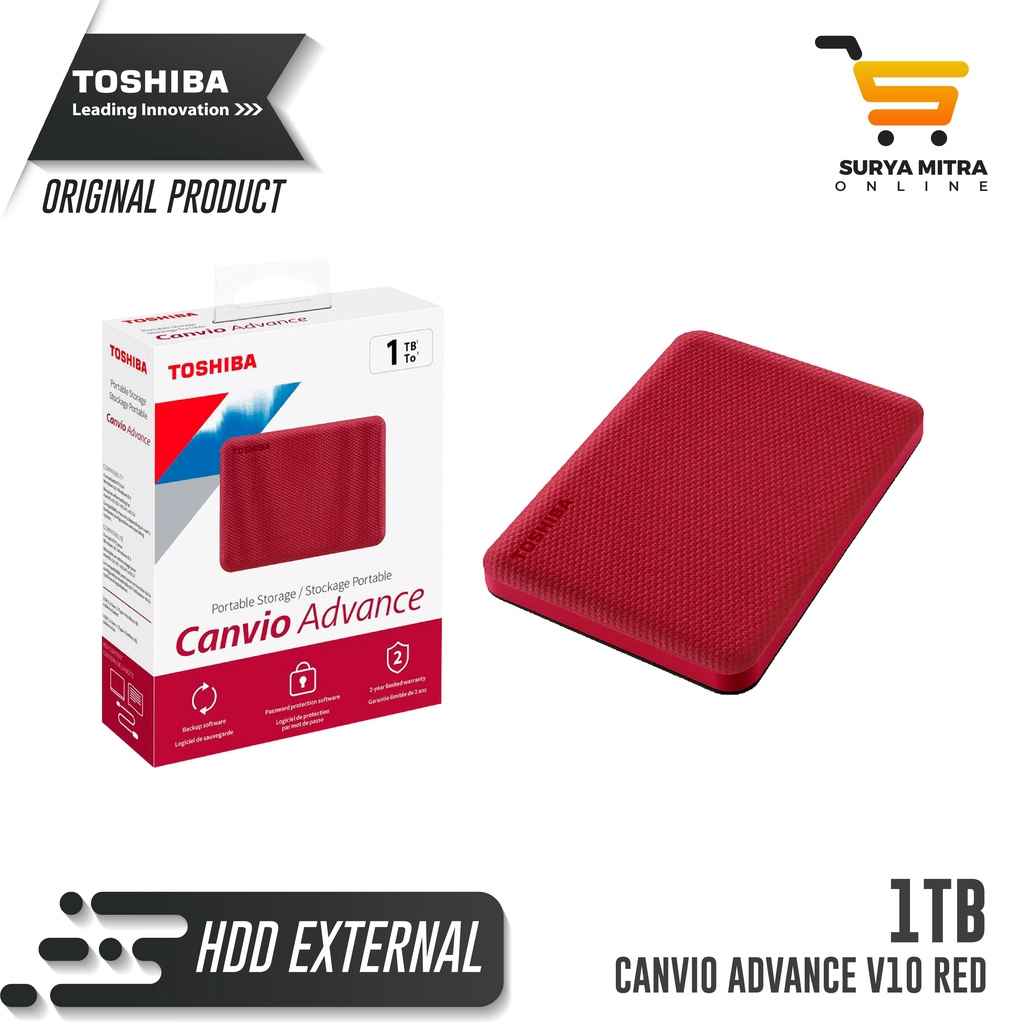 HDD Eksternal Toshiba Canvio Advance V10 1tb HD