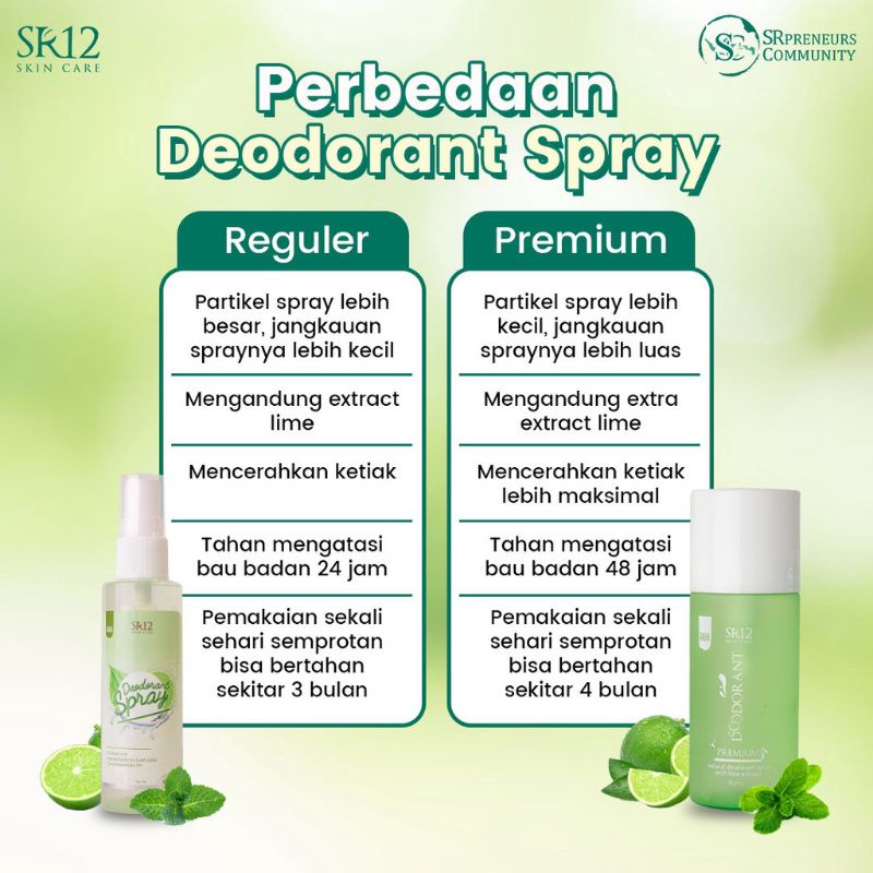 DEODORANT SPRAY SR12 SR12 DEODORANT BAU KETIAK DEODORANT SPRAY SR12 DEODORANT SPRAY WOMEN