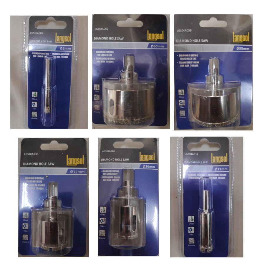 Hole Saw Kaca Langsol 12mm